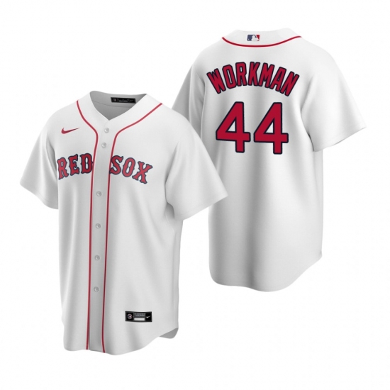 Men's Nike Boston Red Sox 44 Brandon Workman White Home Stitched Baseball Jersey