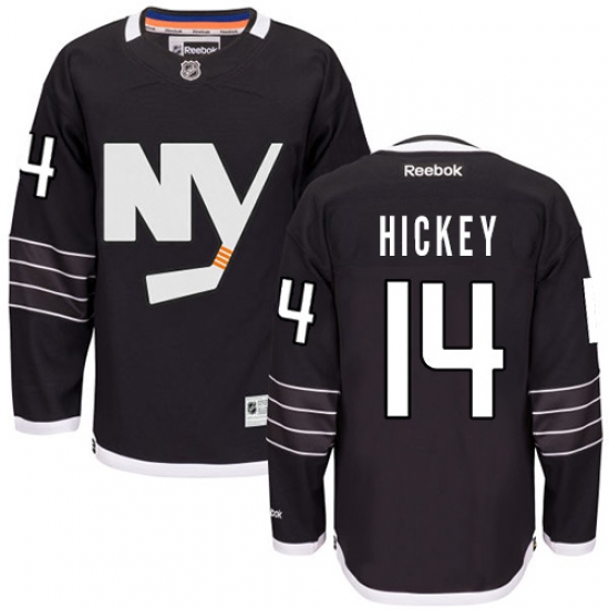 Youth Reebok New York Islanders 14 Thomas Hickey Premier Black Third NHL Jersey