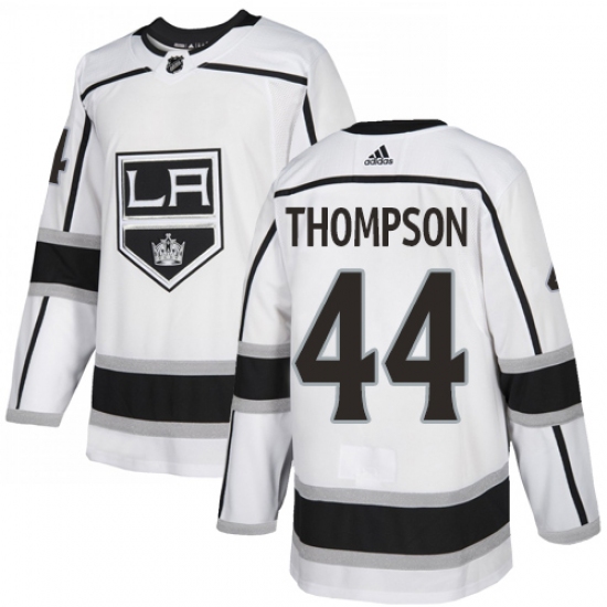 Youth Adidas Los Angeles Kings 44 Nate Thompson Authentic White Away NHL Jersey