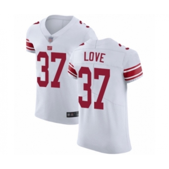 Men's New York Giants 37 Julian Love White Vapor Untouchable Elite Player Football Jersey