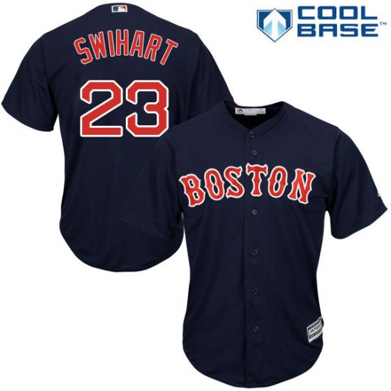 Youth Majestic Boston Red Sox 23 Blake Swihart Replica Navy Blue Alternate Road Cool Base MLB Jersey