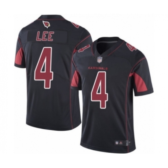 Men's Arizona Cardinals 4 Andy Lee Limited Black Rush Vapor Untouchable Football Jersey