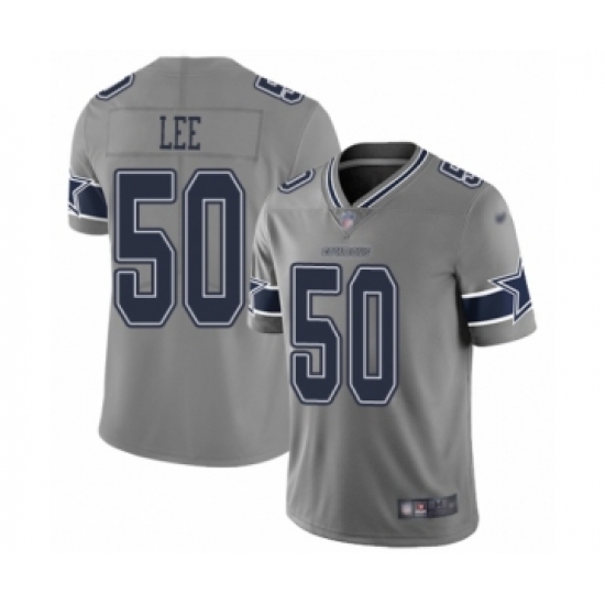 Youth Dallas Cowboys 50 Sean Lee Limited Gray Inverted Legend Football Jersey