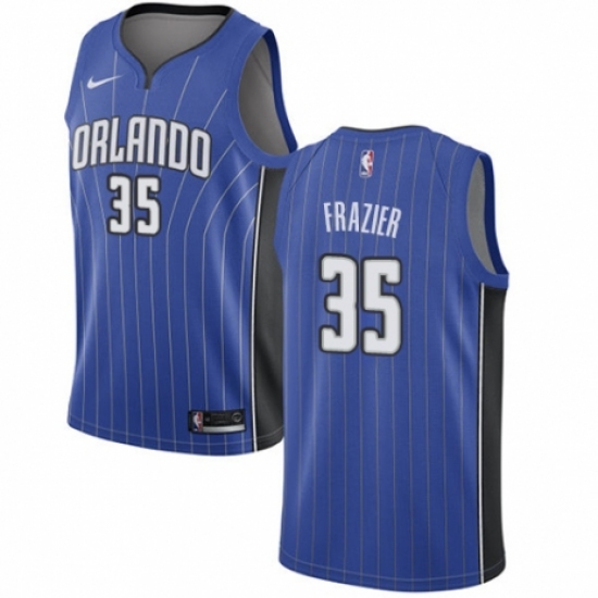 Women's Nike Orlando Magic 35 Melvin Frazier Swingman Royal Blue NBA Jersey - Icon Edition