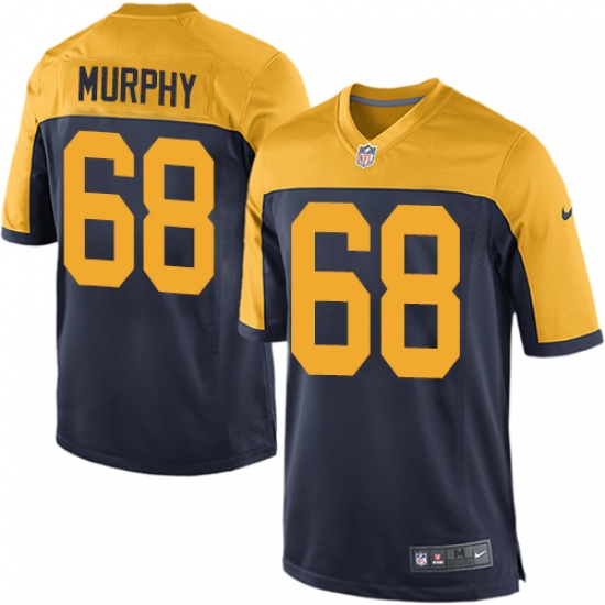 Men's Nike Green Bay Packers 68 Kyle Murphy Game Navy Blue Alternate NFL Jersey