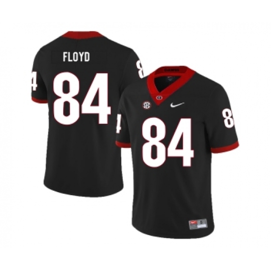 Georgia Bulldogs 84 Leonard Floyd Black Nike College Football Jersey