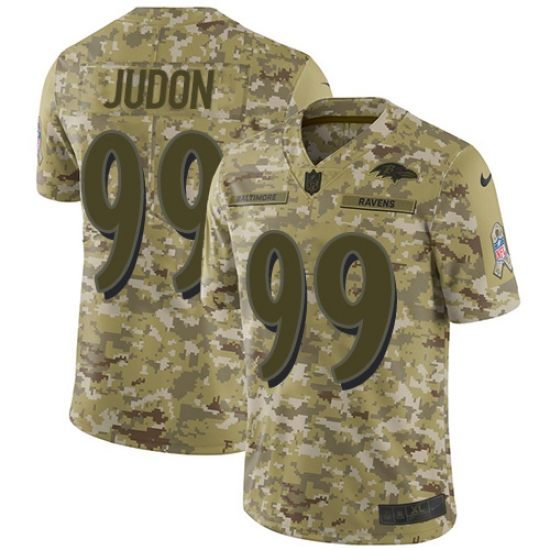 Men's Nike Baltimore Ravens 99 Matt Judon Limited Camo 2018 Salute to Service NFL Jersey