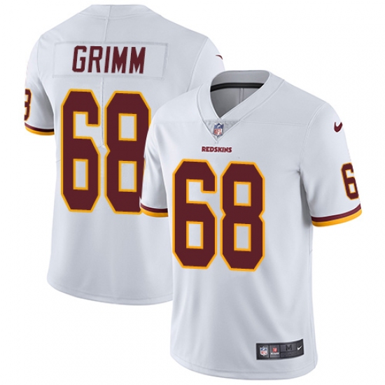 Youth Nike Washington Redskins 68 Russ Grimm Elite White NFL Jersey