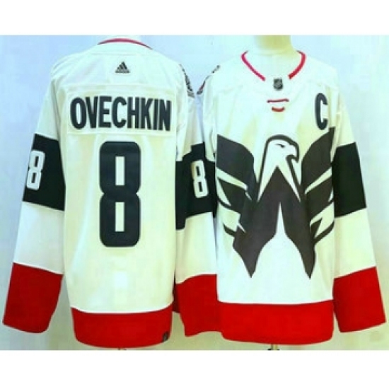 Men's Washington Capitals 8 Alex Ovechkin White 2023 Stadium Series Authentic Jersey