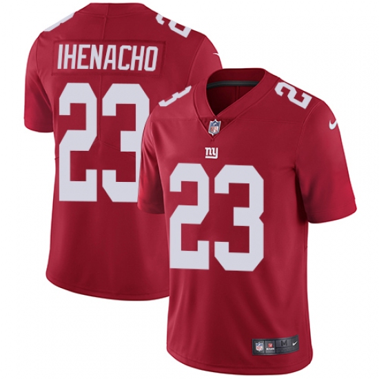 Men's Nike New York Giants 23 Duke Ihenacho Red Alternate Vapor Untouchable Limited Player NFL Jersey