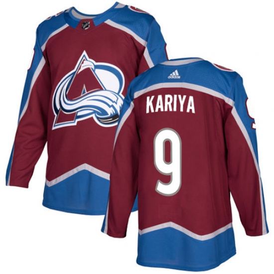 Youth Adidas Colorado Avalanche 9 Paul Kariya Premier Burgundy Red Home NHL Jersey