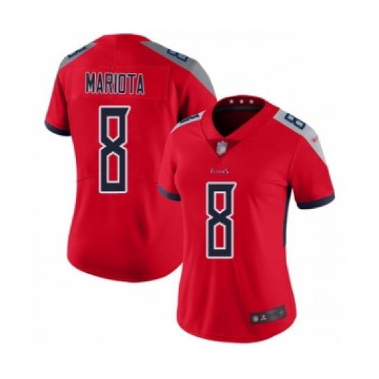 Women's Tennessee Titans 8 Marcus Mariota Limited Red Inverted Legend Football Jersey