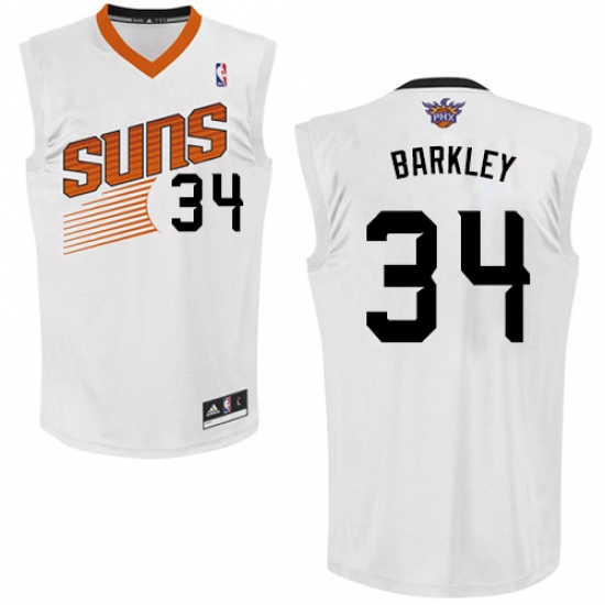 Men's Adidas Phoenix Suns 34 Charles Barkley Swingman White Home NBA Jersey