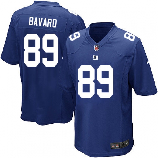 Men's Nike New York Giants 89 Mark Bavaro Game Royal Blue Team Color NFL Jersey