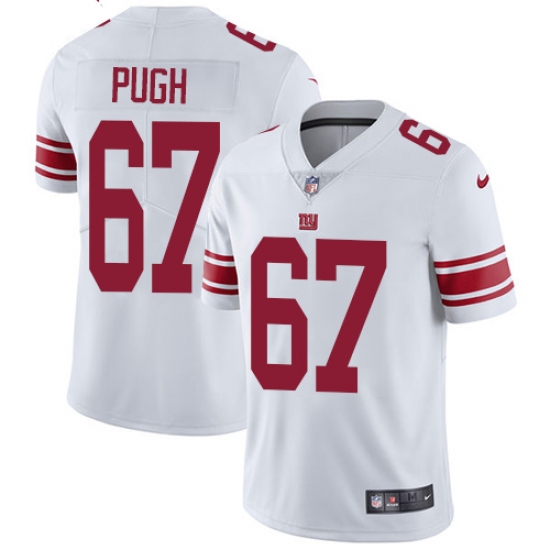 Youth Nike New York Giants 67 Justin Pugh White Vapor Untouchable Limited Player NFL Jersey