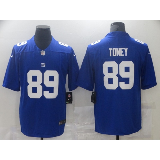 Men's New York Giants 89 Kadarius Toney Blue Nike Limited Jersey