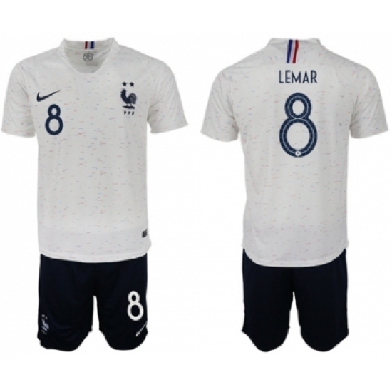 France 8 Lemar Away Soccer Country Jersey