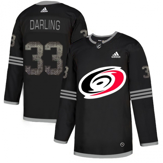 Men's Adidas Carolina Hurricanes 33 Scott Darling Black Authentic Classic Stitched NHL Jersey