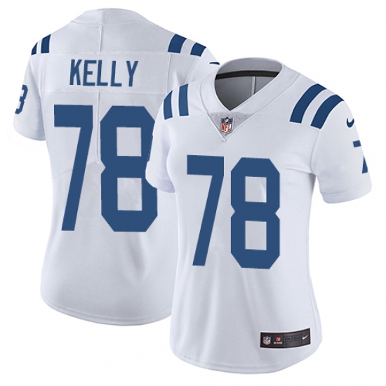 Women's Nike Indianapolis Colts 78 Ryan Kelly White Vapor Untouchable Limited Player NFL Jersey