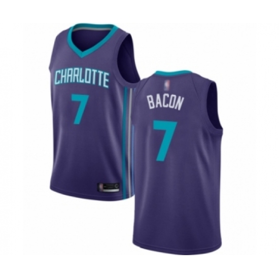 Women's Jordan Charlotte Hornets 7 Dwayne Bacon Authentic Purple Basketball Jersey Statement Edition