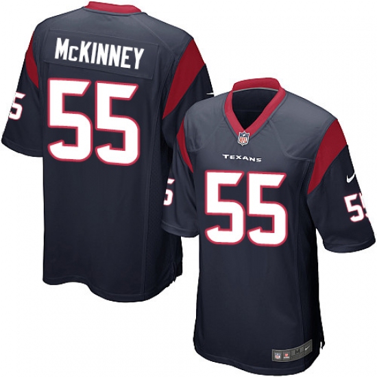 Men's Nike Houston Texans 55 Benardrick McKinney Game Navy Blue Team Color NFL Jersey