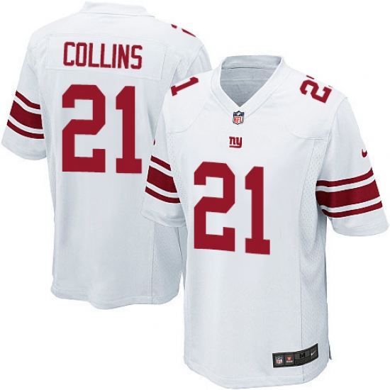 Men's Nike New York Giants 21 Landon Collins Game White NFL Jersey