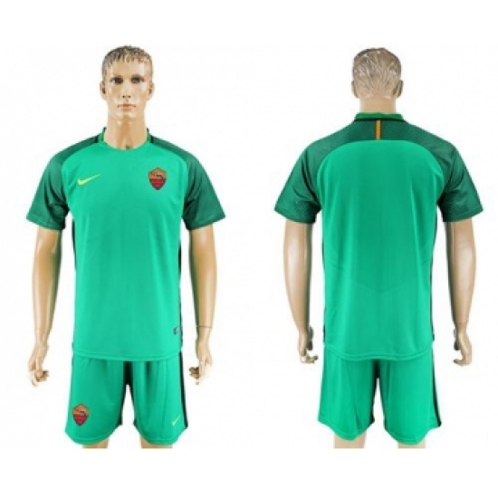 Roma Blank Green Goalkeeper Soccer Club Jersey