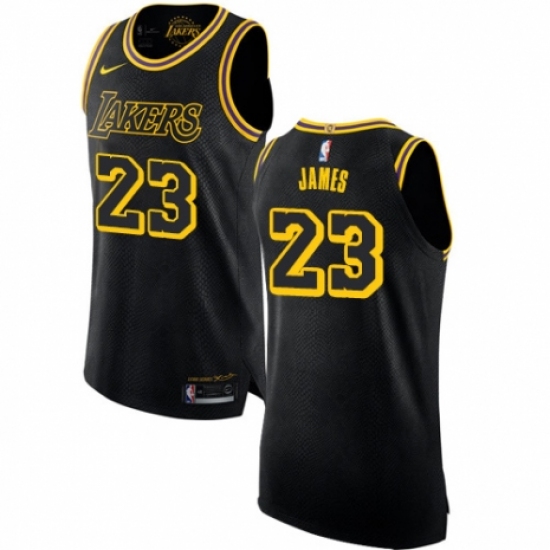 Women's Nike Los Angeles Lakers 23 LeBron James Swingman Black NBA Jersey - City Edition