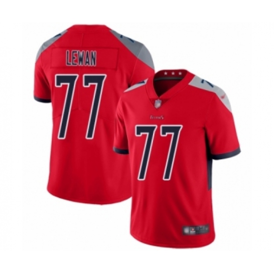 Youth Tennessee Titans 77 Taylor Lewan Limited Red Inverted Legend Football Jersey