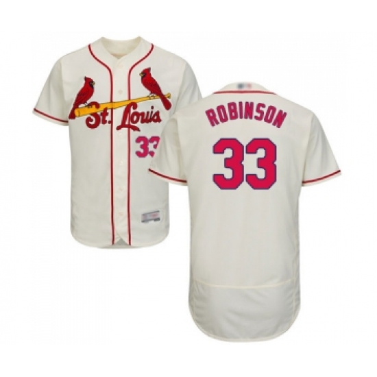 Men's St. Louis Cardinals 33 Drew Robinson Cream Alternate Flex Base Authentic Collection Baseball Jersey