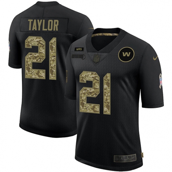 Men's Washington Redskins 21 Sean Taylor Camo 2020 Salute To Service Limited Jersey