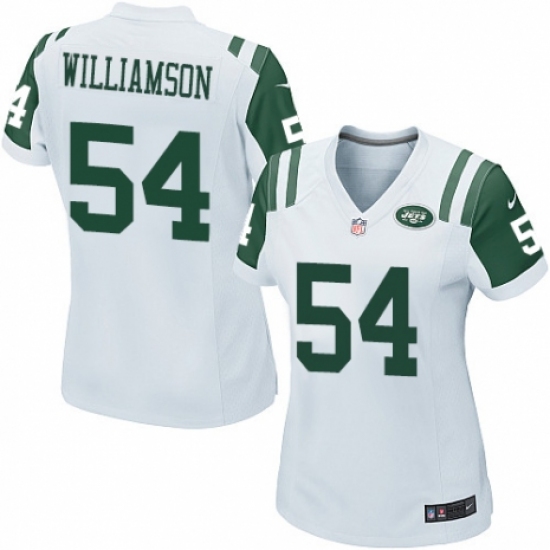 Women's Nike New York Jets 54 Avery Williamson Game White NFL Jersey
