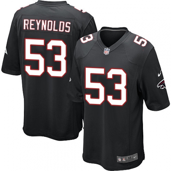 Men's Nike Atlanta Falcons 53 LaRoy Reynolds Game Black Alternate NFL Jersey