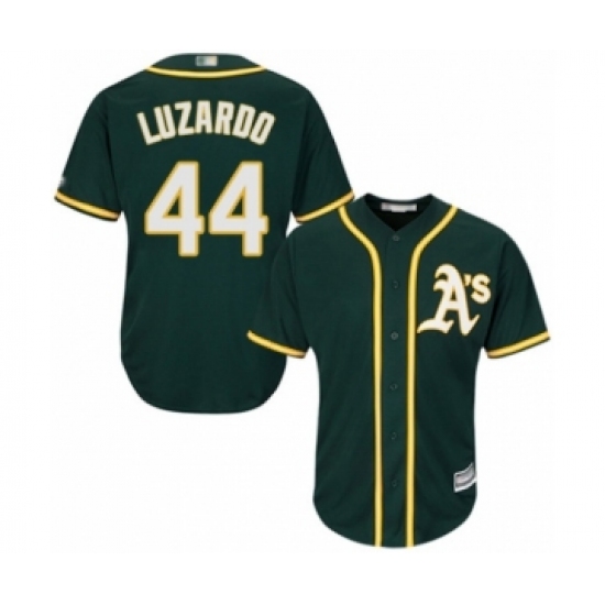 Youth Oakland Athletics 44 Jesus Luzardo Authentic Green Alternate 1 Cool Base Baseball Player Jersey