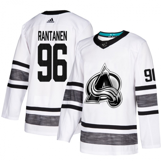 Men's Adidas Colorado Avalanche 96 Mikko Rantanen White 2019 All-Star Game Parley Authentic Stitched NHL Jersey