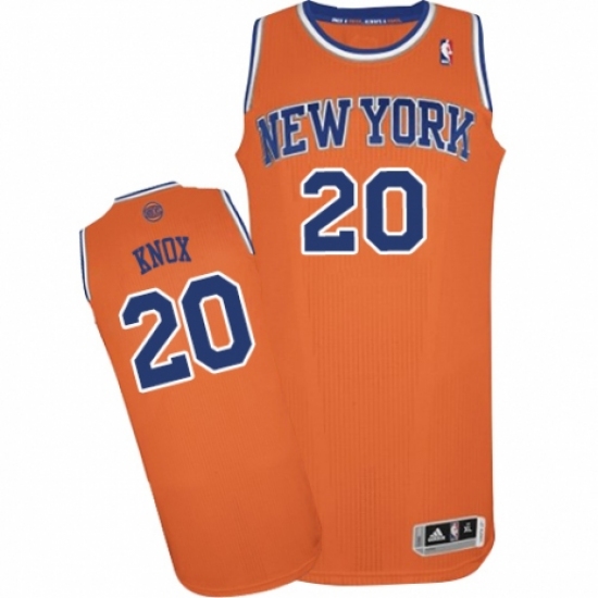 Women's Adidas New York Knicks 20 Kevin Knox Authentic Orange Alternate NBA Jersey