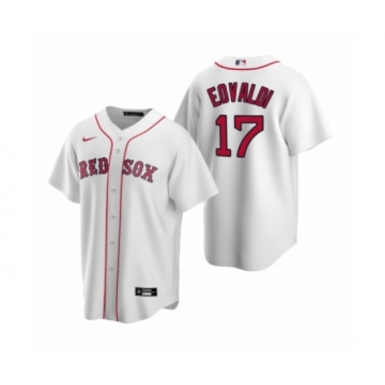 Men's Boston Red Sox 17 Nathan Eovaldi Nike White Replica Home Jersey