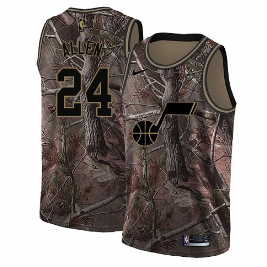 Women's Nike Utah Jazz 24 Grayson Allen Swingman Camo Realtree Collection NBA Jersey