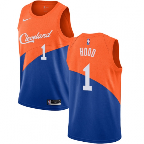 Women's Nike Cleveland Cavaliers 1 Rodney Hood Swingman Blue NBA Jersey - City Edition