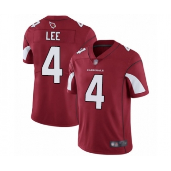 Men's Arizona Cardinals 4 Andy Lee Red Team Color Vapor Untouchable Limited Player Football Jersey