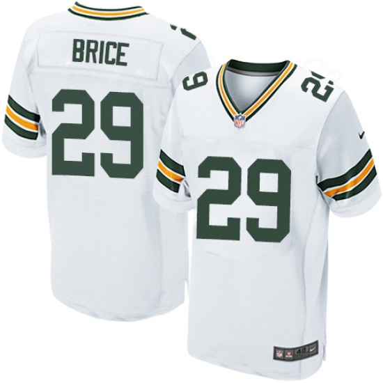 Men's Nike Green Bay Packers 29 Kentrell Brice Elite White NFL Jersey