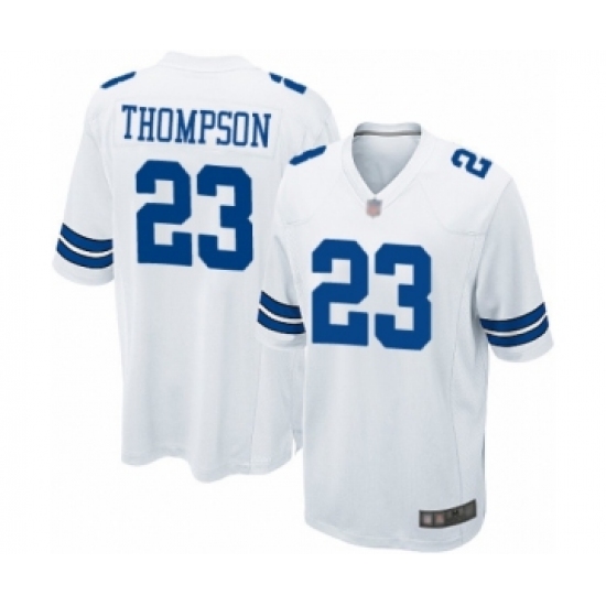 Men's Dallas Cowboys 23 Darian Thompson Game White Football Jersey