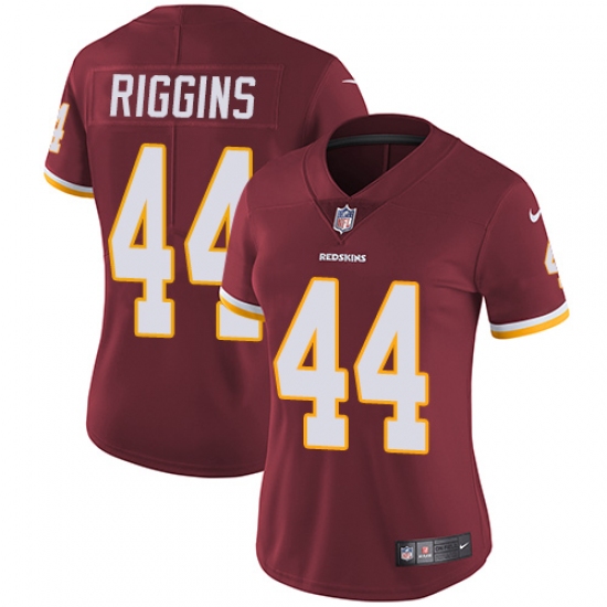 Women's Nike Washington Redskins 44 John Riggins Burgundy Red Team Color Vapor Untouchable Limited Player NFL Jersey