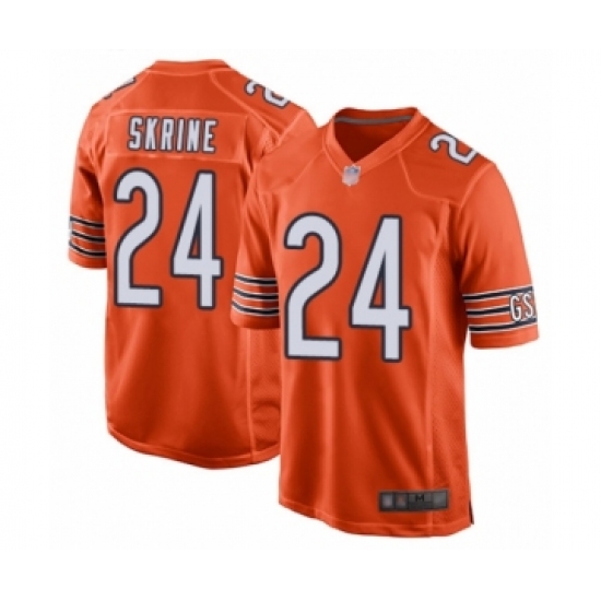 Men's Chicago Bears 24 Buster Skrine Game Orange Alternate Football Jersey