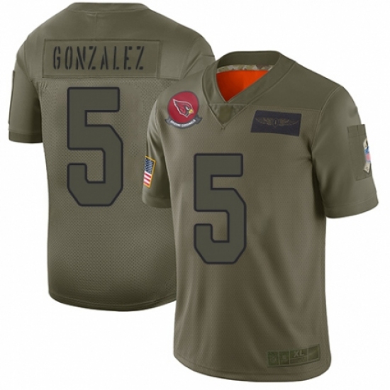 Women's Arizona Cardinals 5 Zane Gonzalez Limited Camo 2019 Salute to Service Football Jersey