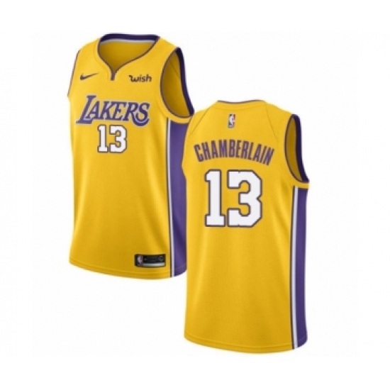 Youth Los Angeles Lakers 13 Wilt Chamberlain Swingman Gold Home Basketball Jersey - Icon Edition