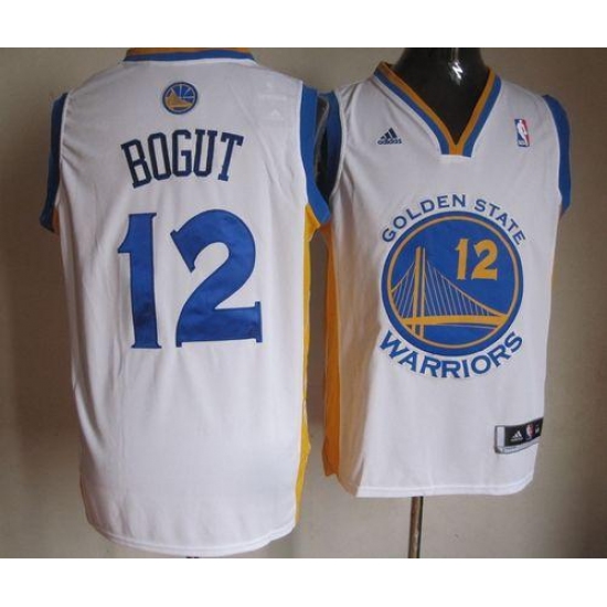 Warriors 12 Andrew Bogut White Stitched NBA Jersey