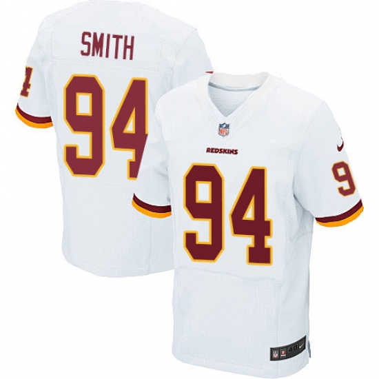 Men's Nike Washington Redskins 94 Preston Smith Elite White NFL Jersey