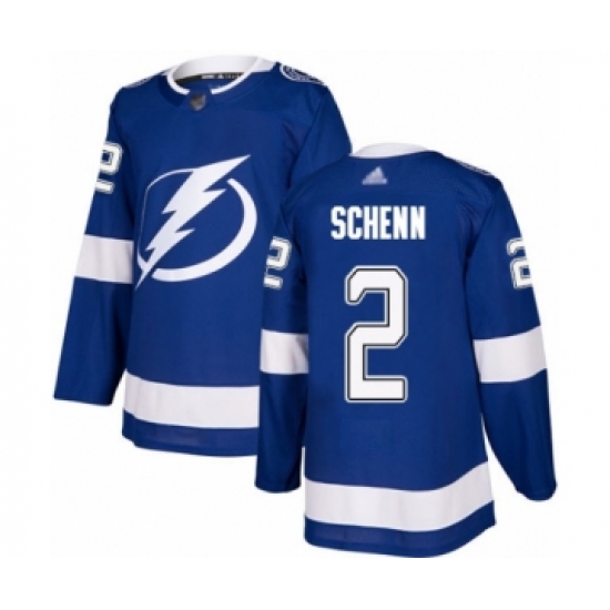 Youth Tampa Bay Lightning 2 Luke Schenn Authentic Royal Blue Home Hockey Jersey