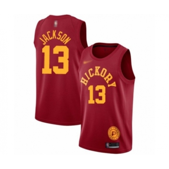 Women's Indiana Pacers 13 Mark Jackson Swingman Red Hardwood Classics Basketball Jersey